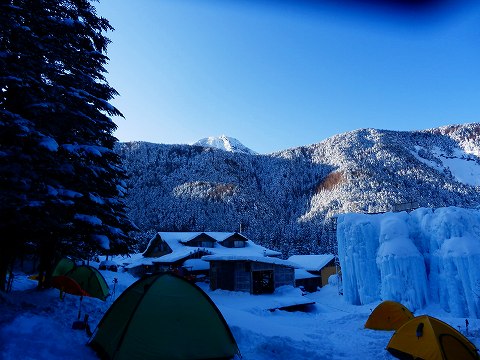 極寒彡 赤岳鉱泉
