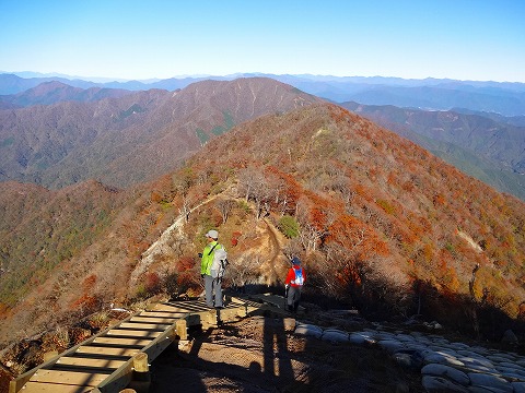 オプショナル登山は檜洞丸で