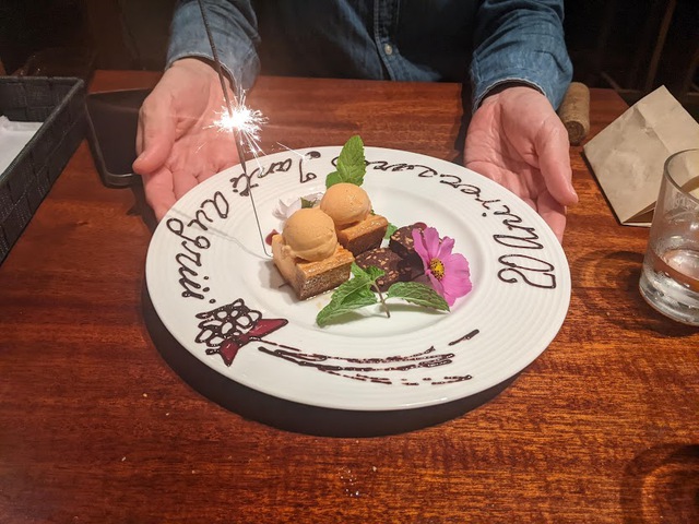 結婚２０周年記念　晩御飯。