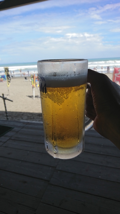 今日は海！