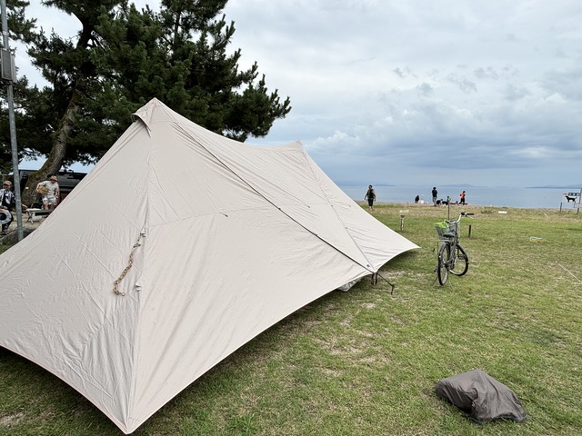 7月3連休は恒例の知内浜へ...3連続の雨キャンプwww