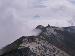 3ヶ月ぶりの山行き、鳳凰三山、地蔵岳まで、2015年10月5日