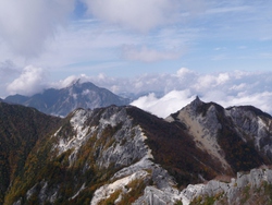 3ヶ月ぶりの山行き、鳳凰三山、地蔵岳まで、2015年10月5日