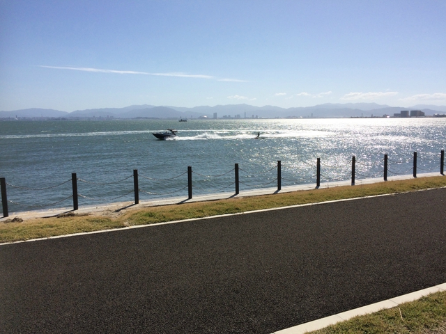 風が…。