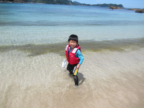 島根県　マリンパーク多古鼻で海水浴キャンプ　最高の海で海水浴！