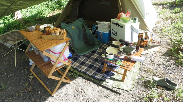 身延町で肉食う会　そして　夏の富士山　　浩庵キャンプ場　1日目