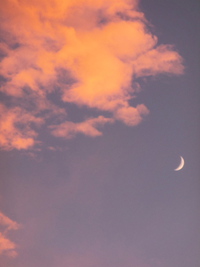 台風が過ぎ去った日の夕方と　翌朝の空 2013/10/10 08:07:11