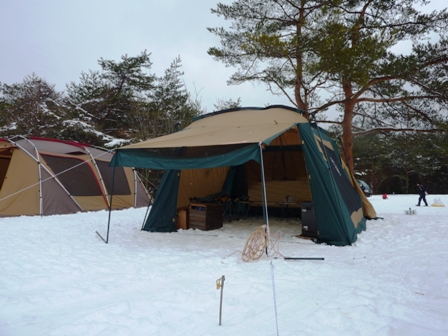 雪中キャンプ in ＰＩＣＡ富士西湖