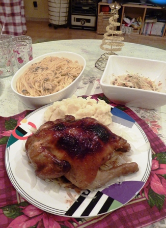 クリスマスの食卓