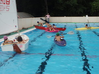 小学生とプールで遊ぶ。のち、汐留川下り。7/31 2011/07/31 19:57:36