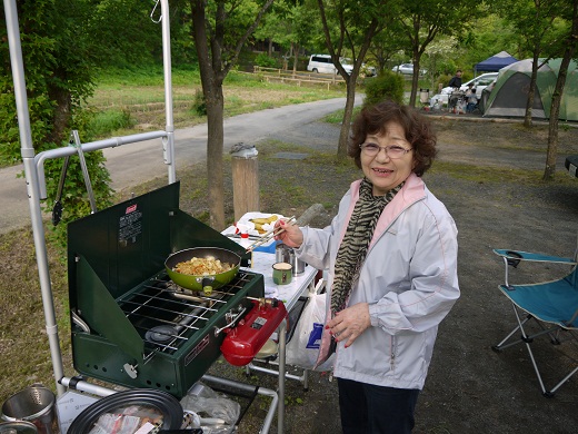 「山逢の里キャンプ場」でキャンプ　二日目