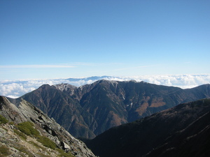06年南アルプス山行の最後、06年10月28日の北岳
