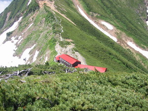 厳しく険しい山だった五竜岳　08年7月19日