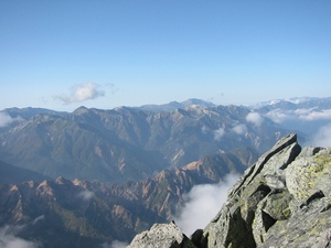 やっと槍ヶ岳。2008年10月2日、3日(3)