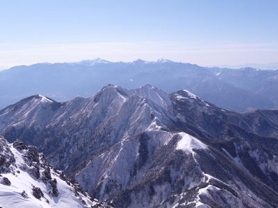 赤岳、単独日帰り、09年2月2日（2）　山頂