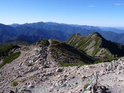北沢峠から甲斐駒ケ岳、仙丈ケ岳、09年9月9、10日(4)