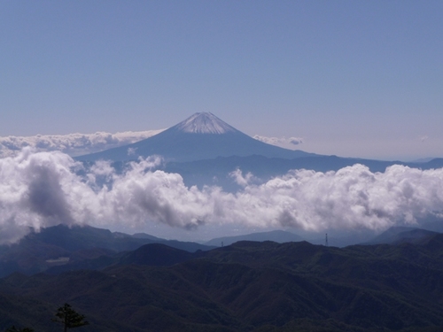 混雑の金峰山、下山、2009年10月11日(3)