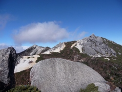 強風の鳳凰山に登りました、2010年11月10日(3)
