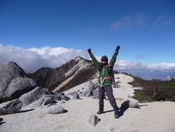 強風の鳳凰山に登りました、2010年11月10日(3)