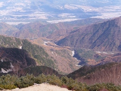 強風の鳳凰山に登りました、2010年11月10日(3)