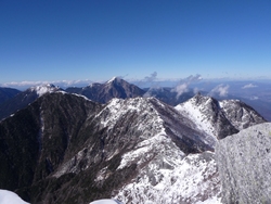 雪の鳳凰山に登りました、2010年11月27日(4)