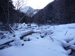 1月8日の赤岳は穏やかでした、2010年1月8日(1)
