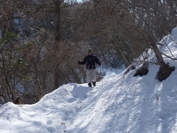 10日ぶりの山、蛾（ひる）ケ岳、2010年3月11日(2)