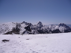 雪山の硫黄岳、1年ぶりです、2010年3月17日