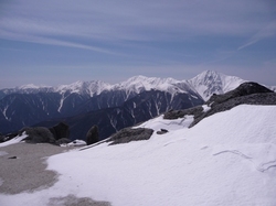 鳳凰三山薬師岳山頂まで、、2010年3月30日(4)