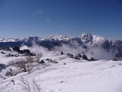 今冬、初の雪山、薬師岳、観音岳　2012年11月19日(2)