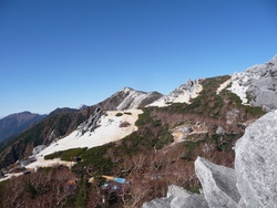 10月28日、快晴となった鳳凰山、観音岳まで