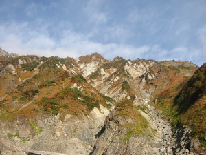 ひと気のない白馬岳登山、2007年10月18日