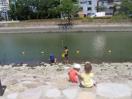 新左近川公園で、ピクニック＆ハゼ釣り