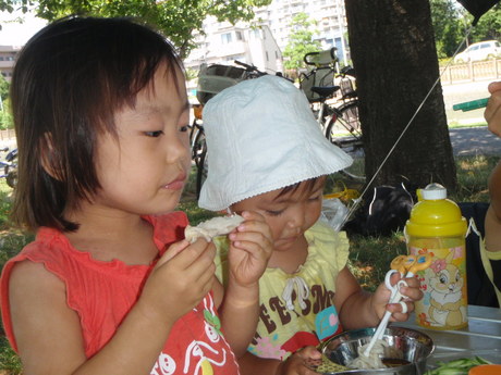 新左近川公園で、ピクニック＆ハゼ釣り