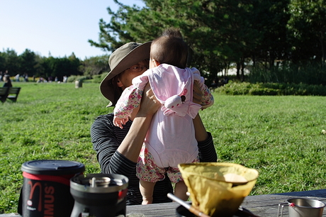 葛西臨海公園でデイキャン初日