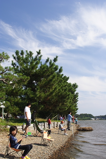 涸沼　広浦公園キャンプ場　で海鮮キャンプ