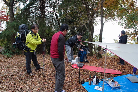大倉高原でテン泊講習会