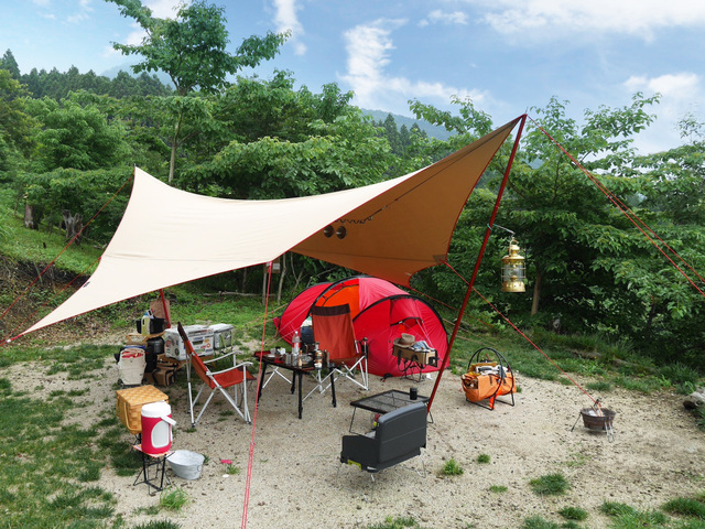 タープ tent-Mark DESIGINS「Takibi-Tarp TC wing」│プジョーでキャンプ