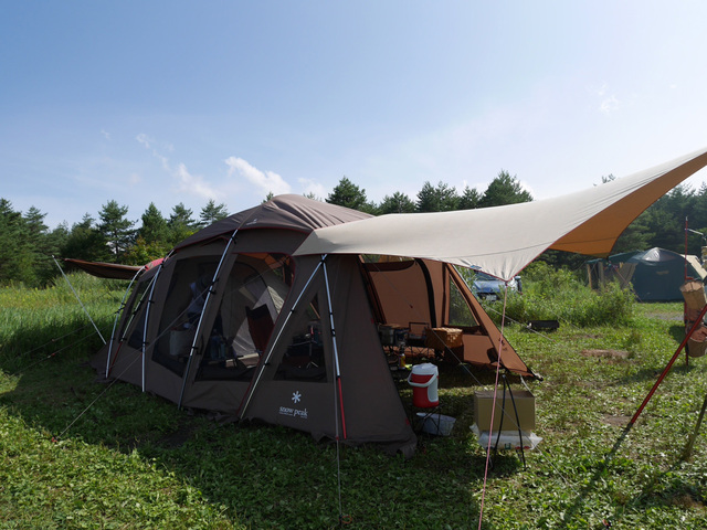 アウトドア テント/タープ タープ tent-Mark DESIGINS「ムササビウイング13ft.TC “焚き火”version 