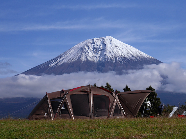 キャンプ場紹介　静岡県富士宮市　富士山YMCA グローバル・エコ・ヴィレッジ。