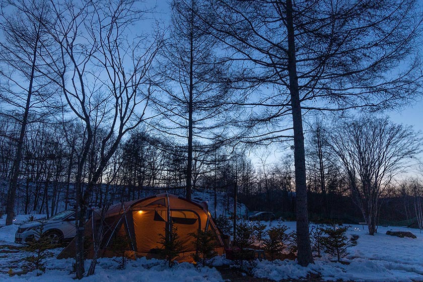 のんびりとした雪キャンプ。ホスピタリティあふれるキャンプ場。どんぐり山の一番星キャンプ場 ② 〜まったり編〜