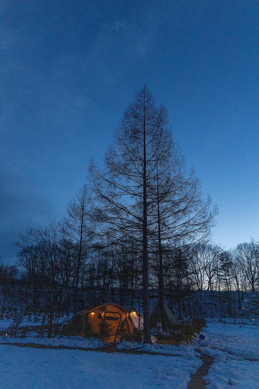 のんびりとした雪キャンプ。ホスピタリティあふれるキャンプ場。どんぐり山の一番星キャンプ場 ② 〜まったり編〜