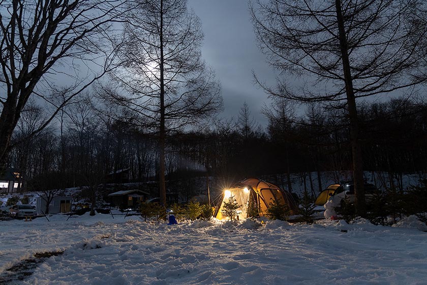 のんびりとした雪キャンプ。ホスピタリティあふれるキャンプ場。どんぐり山の一番星キャンプ場 ② 〜まったり編〜